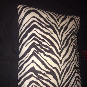 Large plush zebra pillows  has sun fade